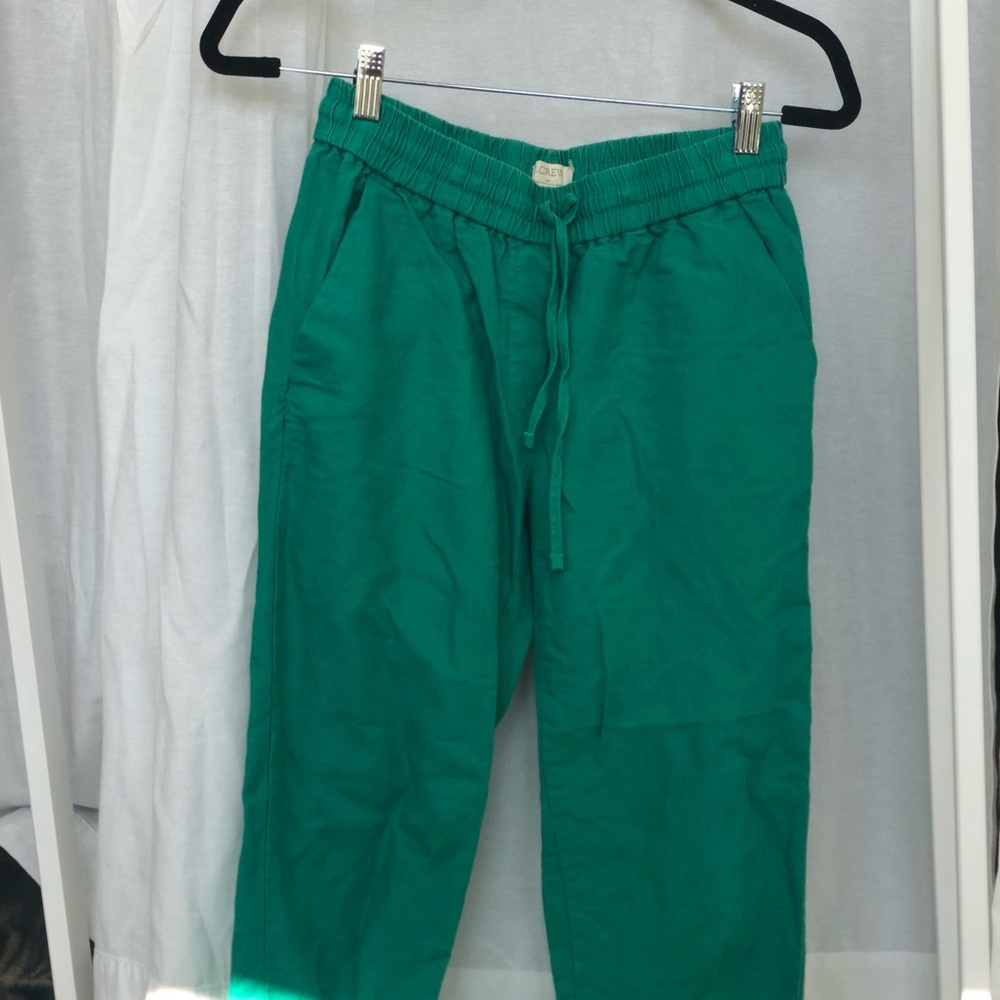 Green Jcrew beach pants!